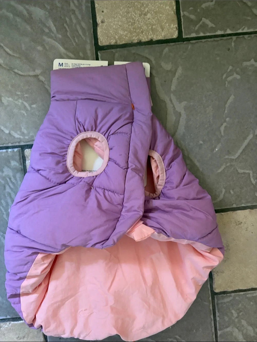New OODLES purple/pink puffer jacket for dog dog clothing